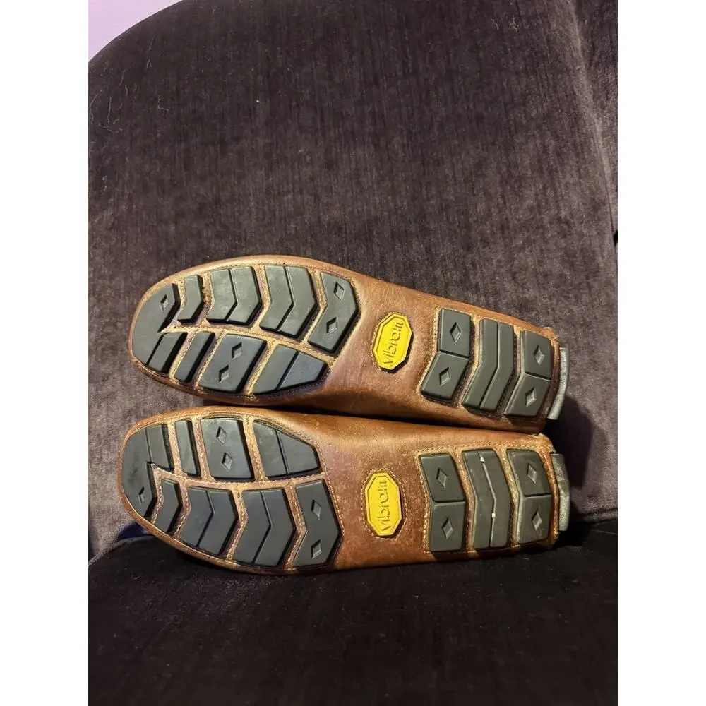 Bass Blakeman Men’s Brown Leather Loafers Size 9M Vibram Sole Made In Brazil